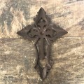 56383 - CAST IRON FLEUR DE LI WALL CROSS